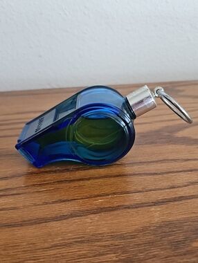 Avon Cobalt Blue Glass Whistle Tote 10